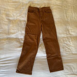 Rhythm brown jeans, size 2